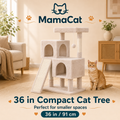Cat Tree Tower, Multi-Level Activity Center with Scratching Posts