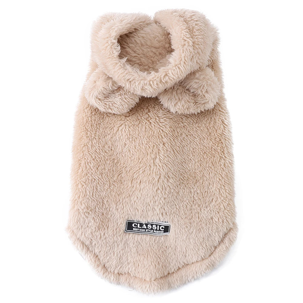 Autumn Winter Cat Clothes Soft Warm Cute Kitten Sweater Pet Fleece Costume for Small Medium Dogs Cats Kitty Sphynx Hoodies Coat