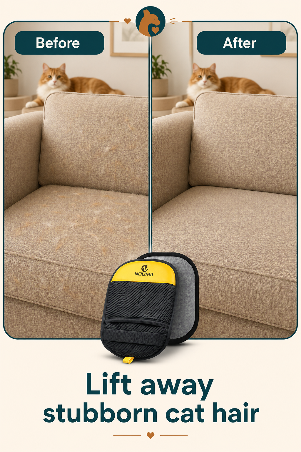 Reusable Cat Hair Removal Gloves-2 Pack